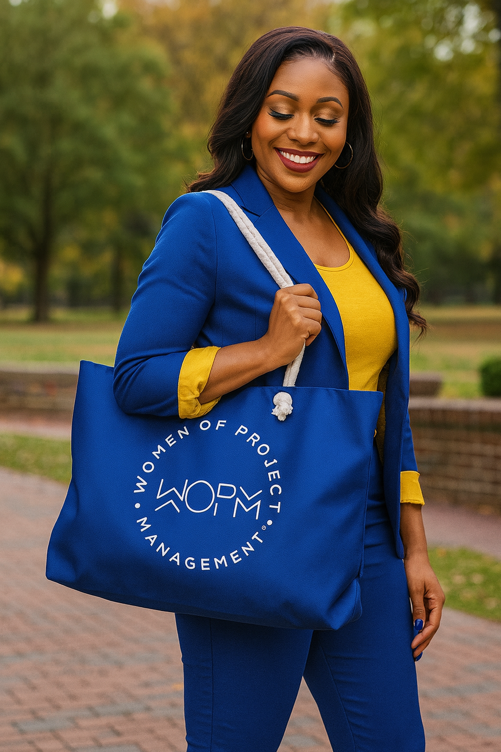 Royal Blue Empowering Weekender Bag