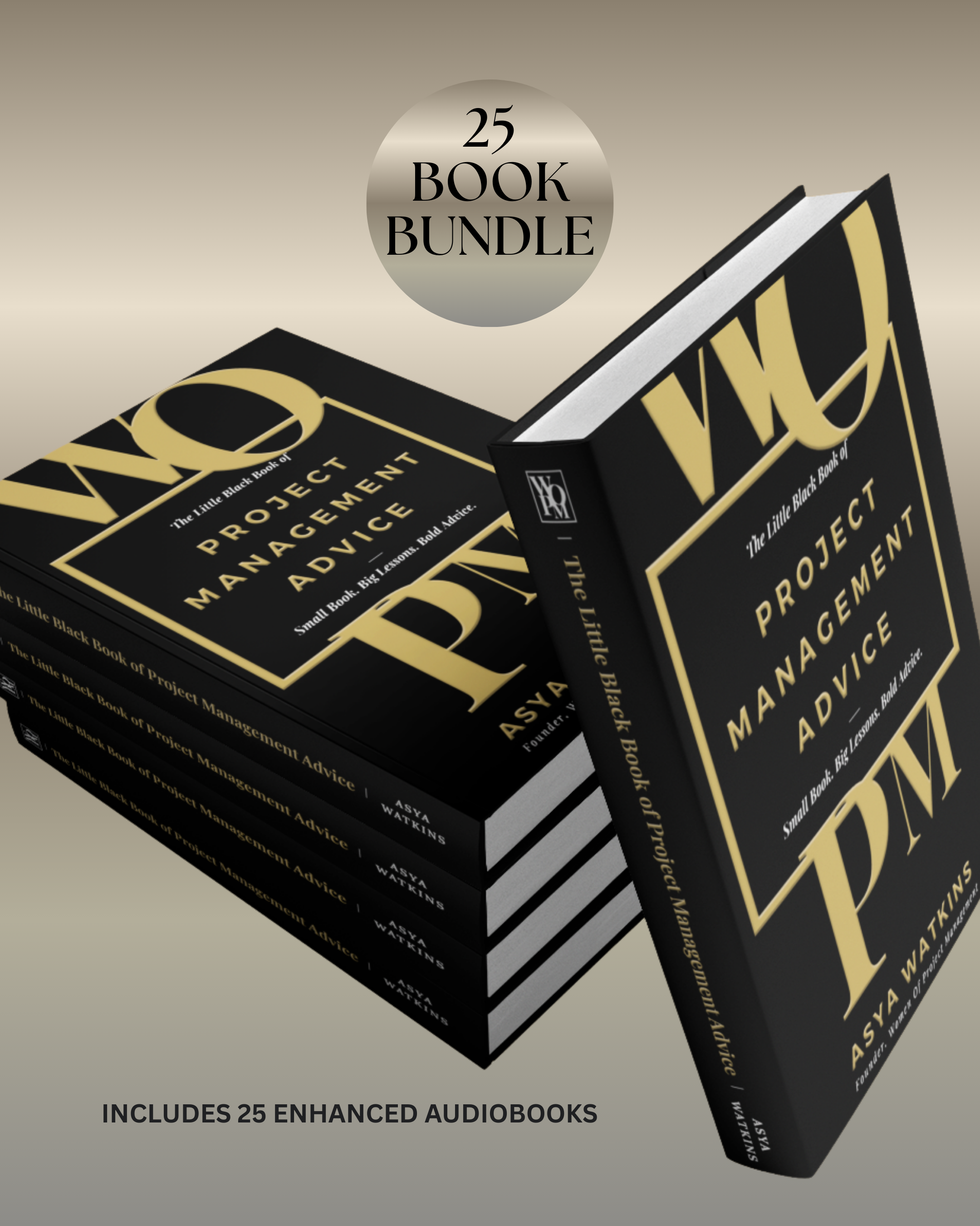 25 Books – Company Bulk Order + Special Edition Hardcover + Audiobook: The Little Black Book of Project Management Advice